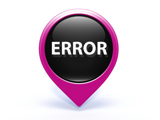 error pointer icon on white background