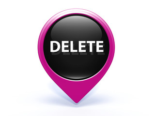 delete pointer icon on white background