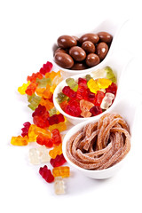 Mixed colorful candies