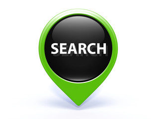 search pointer icon on white background
