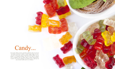 Mixed colorful candies
