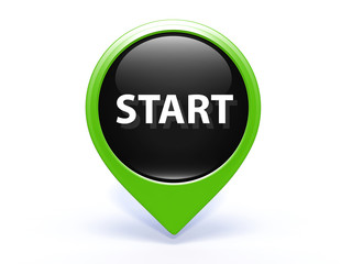 start pointer icon on white background