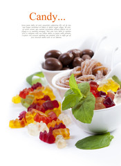 Mixed colorful candies