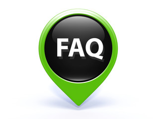 faq pointer icon on white background