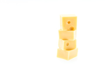 Cheese isolated on white