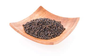 Black pepper isolated on white background