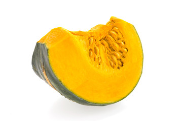 Pumpkin slice isolated on white background