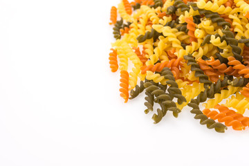 Pasta isolated on white background