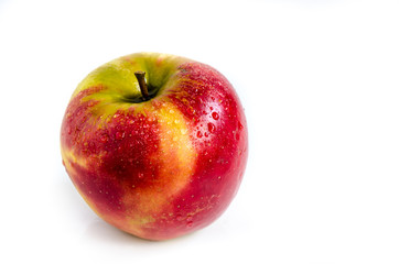 Saftiger Jonagold Apfel auf weiss isoliert