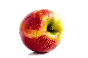 Saftiger Jonagold Apfel auf weiss isoliert
