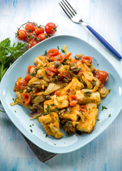 fish with fennel tomatoes and capers