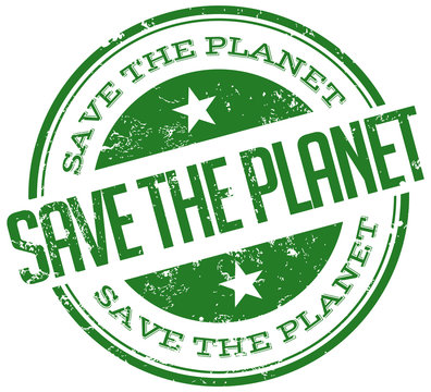 save the planet stamp