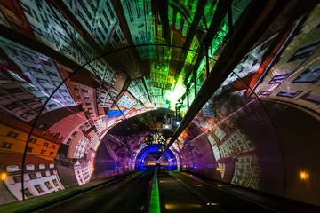 Fotobehang Tunnel Tunnelmodi Doux de la Croix-Rousse