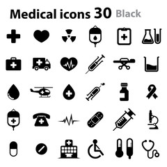 Medical Icons - black