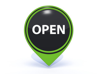 open pointer icon on white background