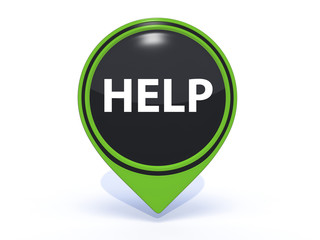 help pointer icon on white background