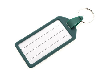 Tag label luggage name