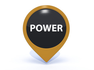power pointer icon on white background
