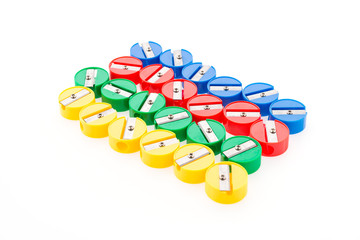 Pencil sharpener isolated on white background