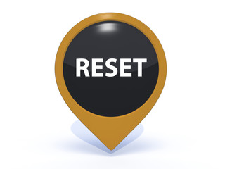 reset pointer icon on white background