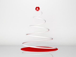 new year tree on a white background