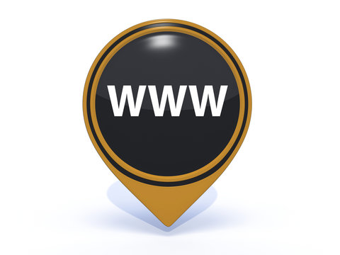 www pointer icon on white background