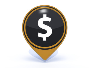 Obraz premium money pointer icon on white background