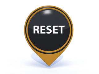 reset pointer icon on white background