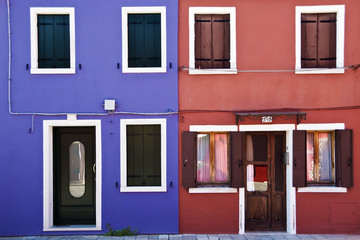 Colourful facade