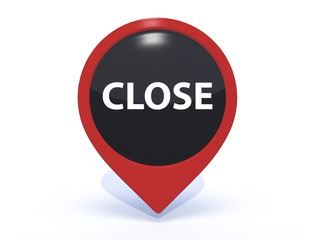 close pointer icon on white background