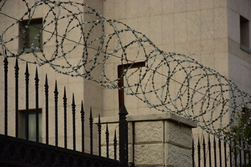 wrought iron fence