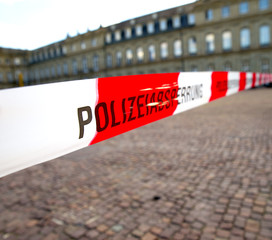Polizeiabsperrung