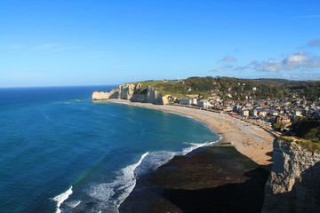 Plage d'&eacute;trerat, France