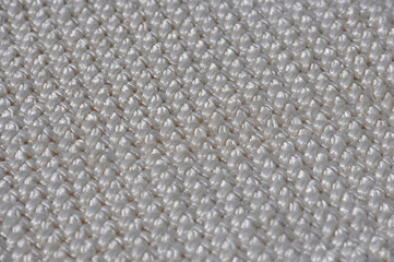 Салфетка самодельная, сплетенная в технике макраме