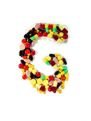 Obraz na płótnie Canvas Colorful Drug Alphabet 