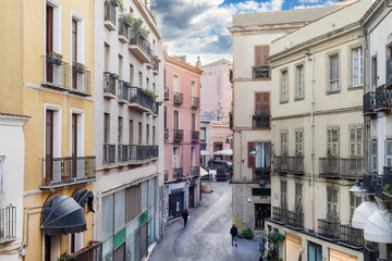 Sardegna, Cagliari, Via Manno