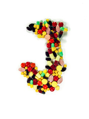 Colorful Drug Alphabet "J"