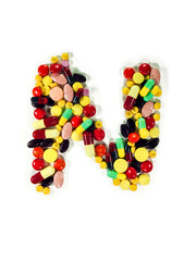 Colorful Drug Alphabet "N"