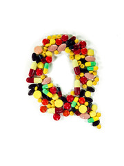 Colorful Drug Alphabet "Q"