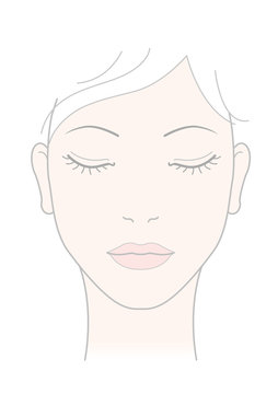 女性 顔 正面 イラスト Stock イラスト Adobe Stock 女性 顔 正面 イラスト Stock イラスト Adobe Stock