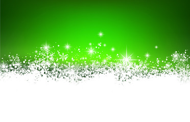 Christmas green abstract background.