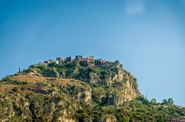 Fototapeta na wymiar Sicilian picturesque village,Castelmola , Messina.