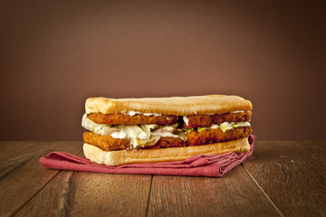 Breaded Fish Sandwich with Tartar Sauce