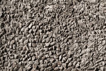 wall from a grey granite