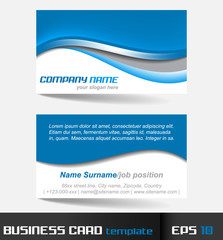 Naklejka premium Business card template or visiting card set