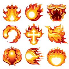 Fire Icon White Background