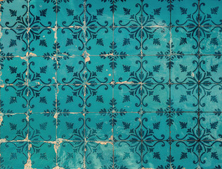 Vintage azulejos, traditional Portuguese tiles