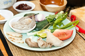 Ingredients for Tom Yum Soup