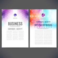 Abstract vector template design, brochure