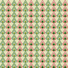 christmas colored triangles pattern background for use in design